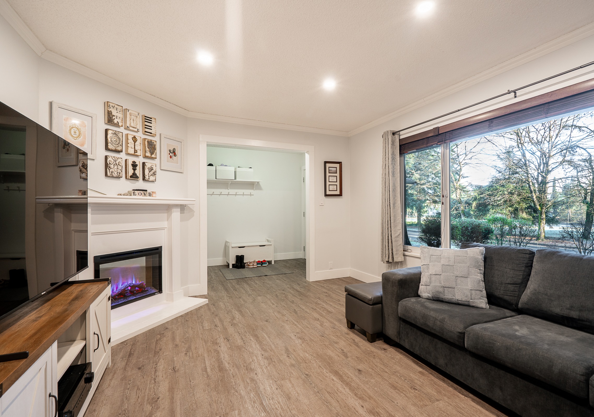 Oversized Window Bright Living Room